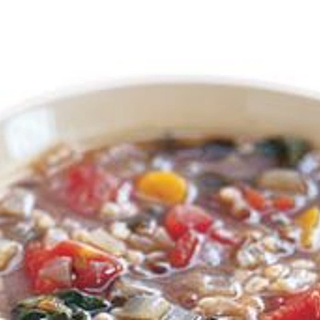 Barley and Lentil Soup with Swiss Chard