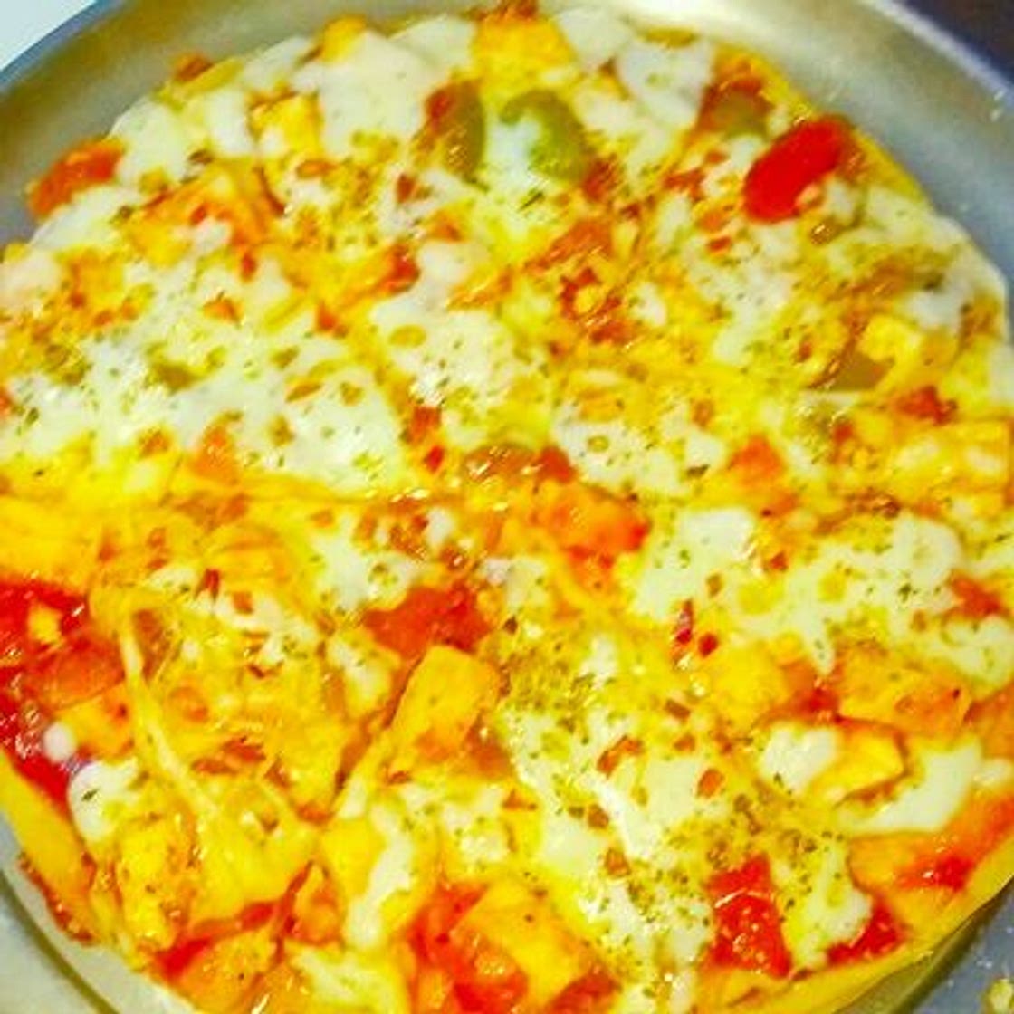 पनीर काॅर्न पिज़्ज़ा (paneer corn pizza recipe in Hindi)