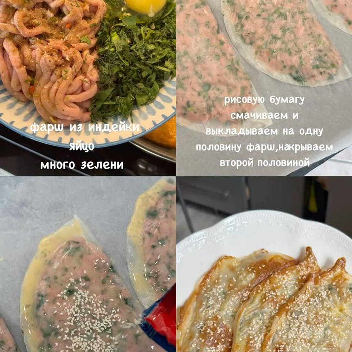 Crispy Rice Paper Turkey Patties