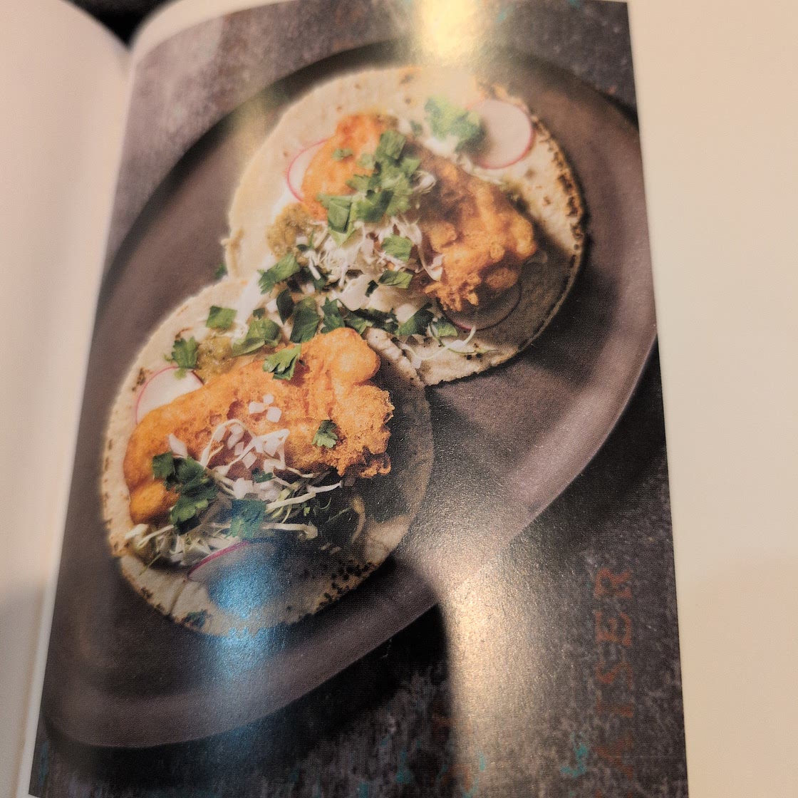 Fish tempura tacos