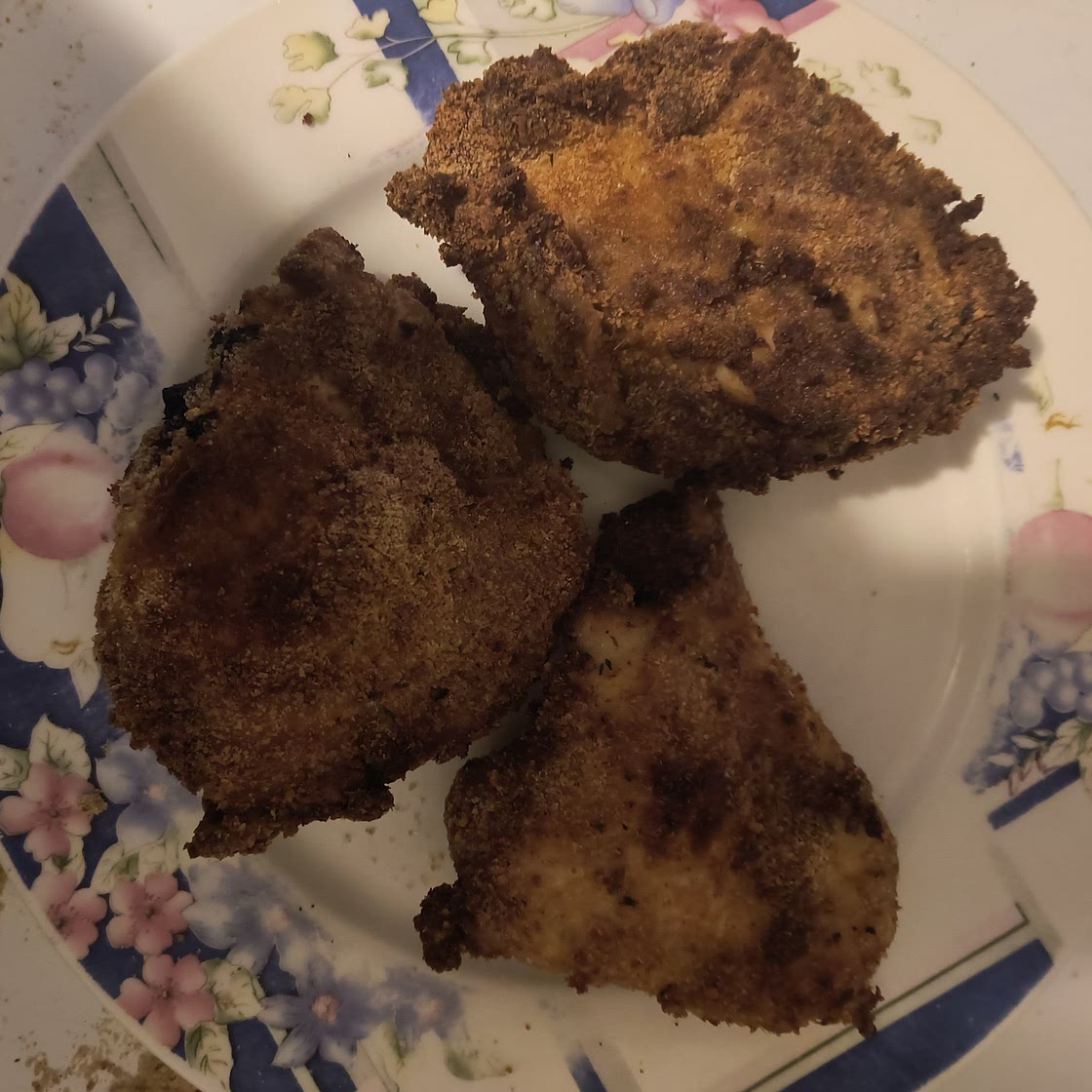Breaded Air Fryer Thighs (Cuisinart Air Fryer Toaster Oven)