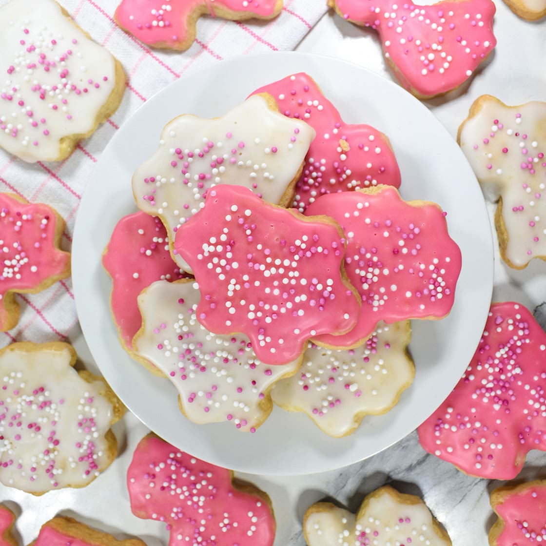 Animal Cookies with Frosting and Sprinkles