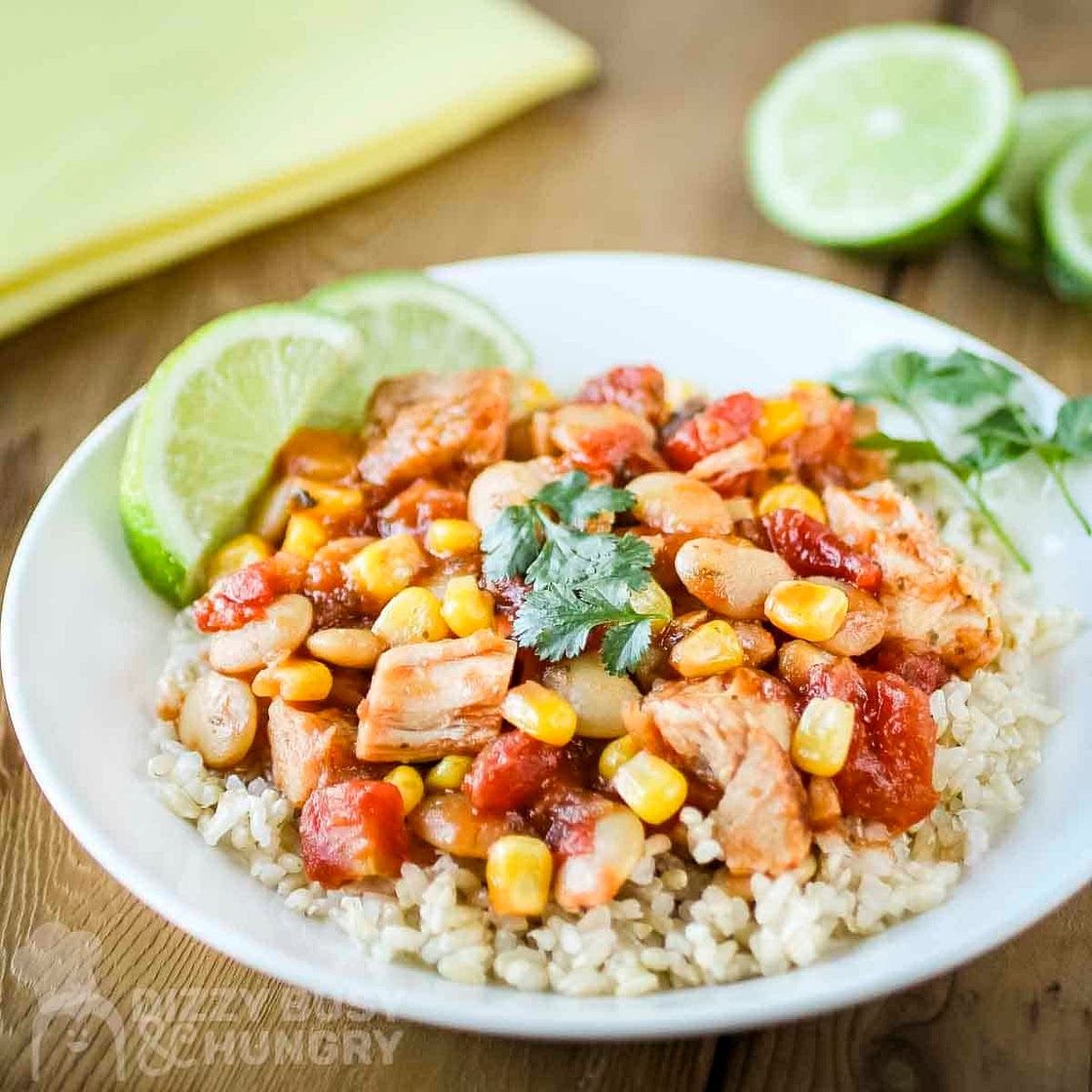 One Pan Mango Salsa Chicken And Butter Beans