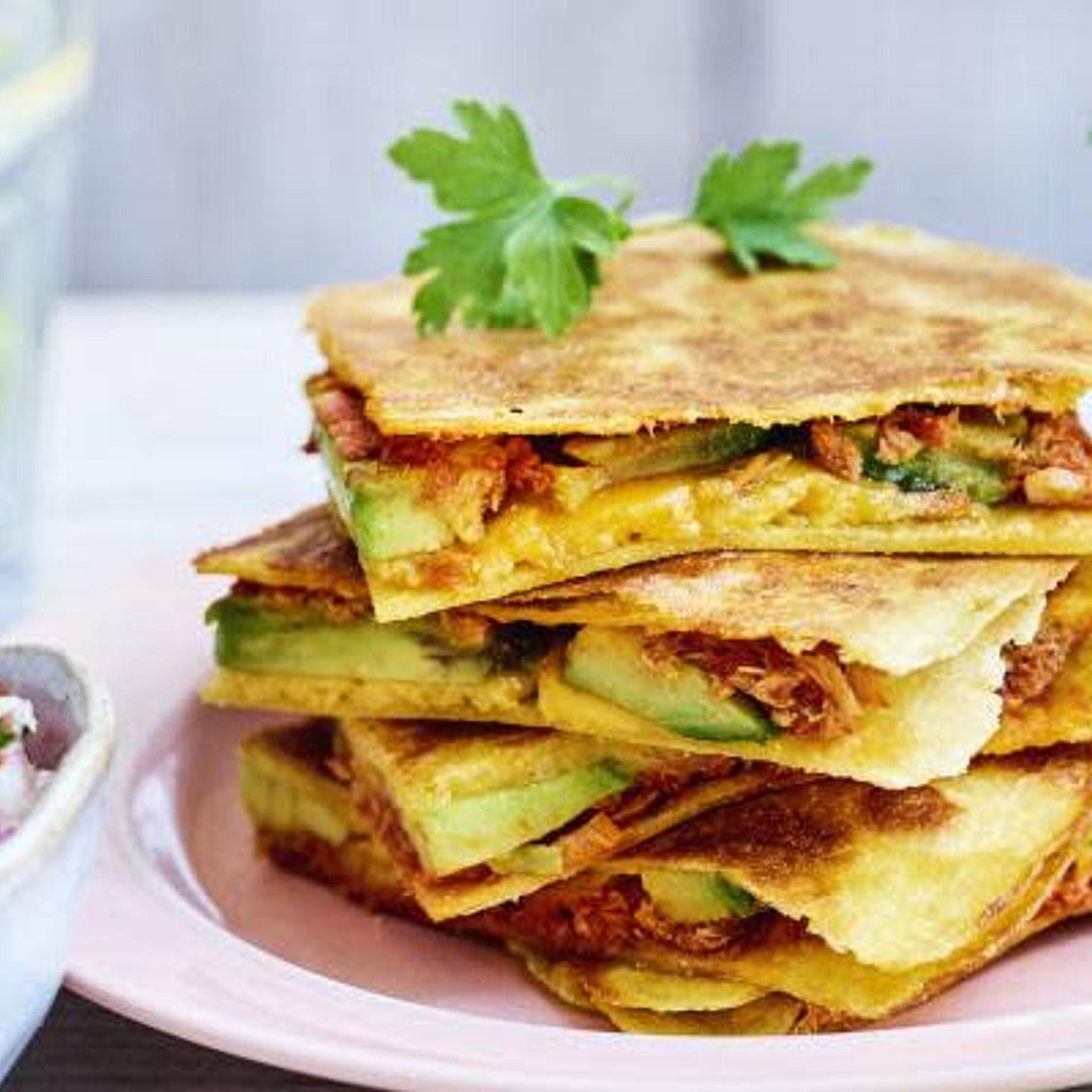 Quesadillas thon avocat