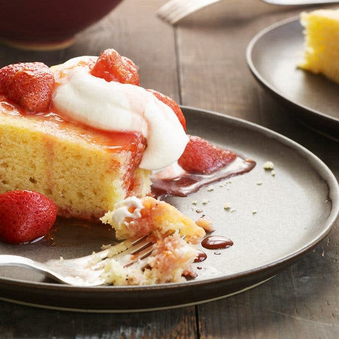 Strawberries With Brown Butter Shortcake