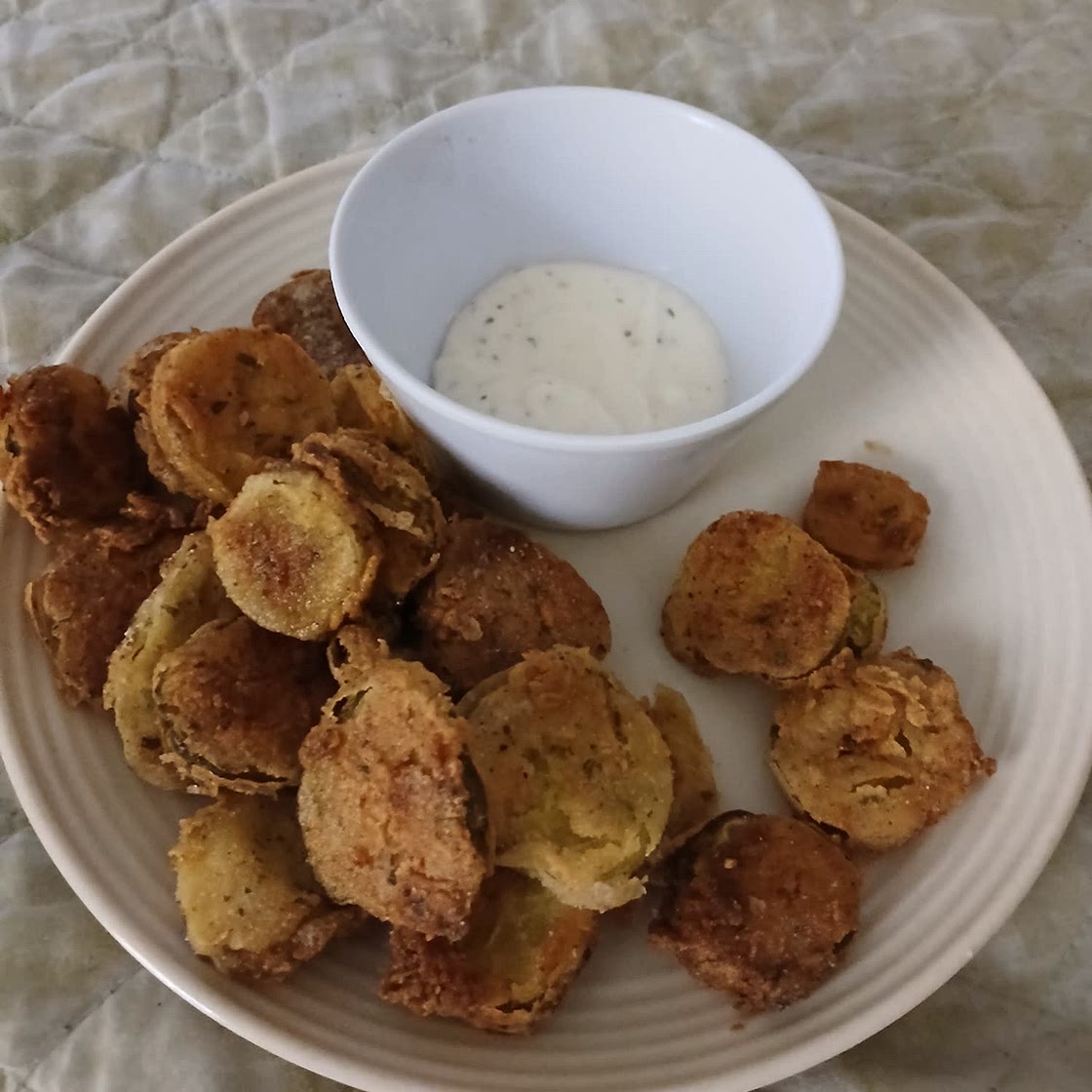 Fried Pickles with Homemade Ranch