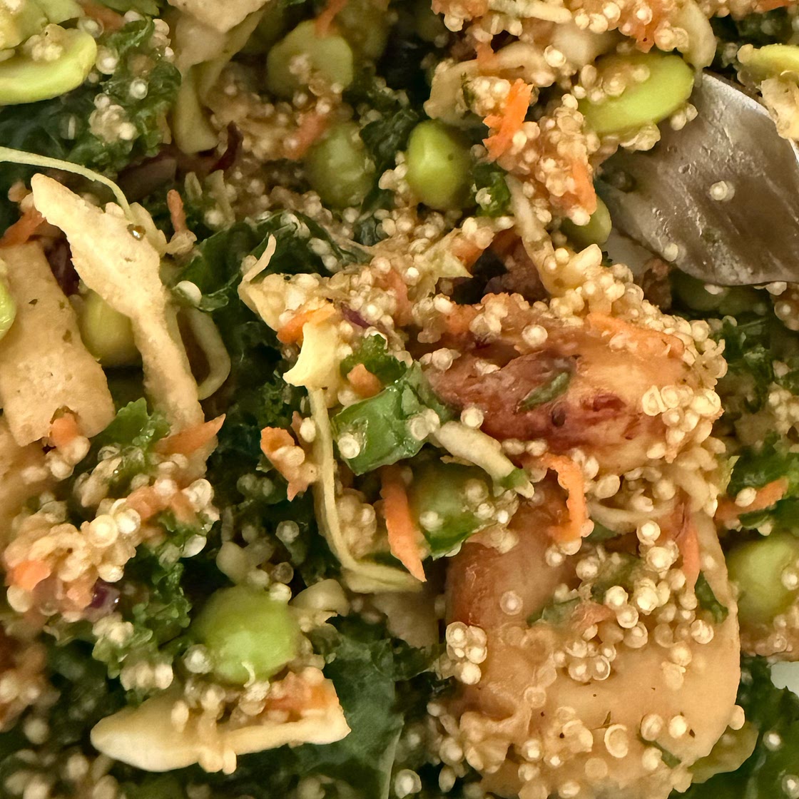 Asian Edamame Peanut Crunch Salad