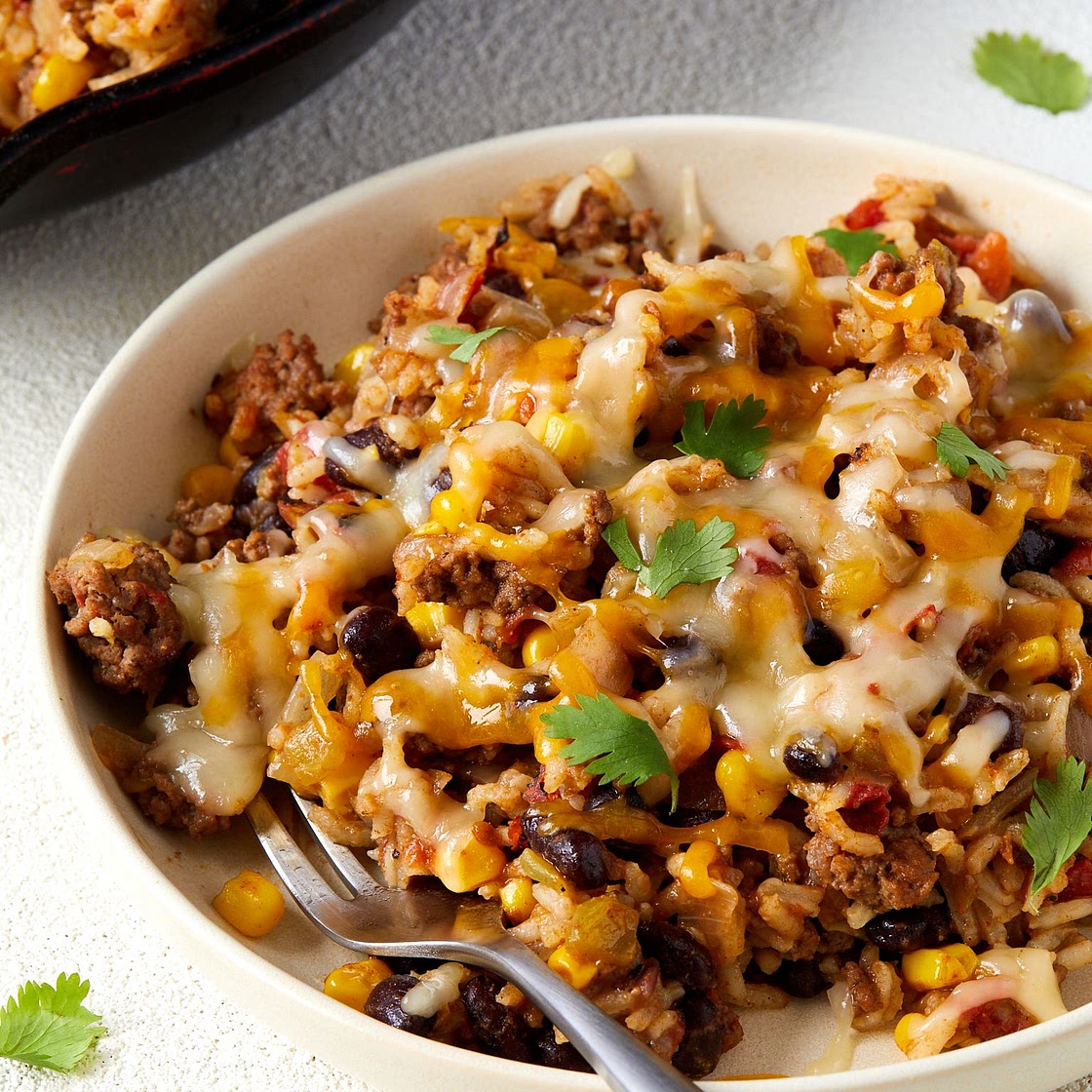 Mexican Beef 'N' Rice Skillet