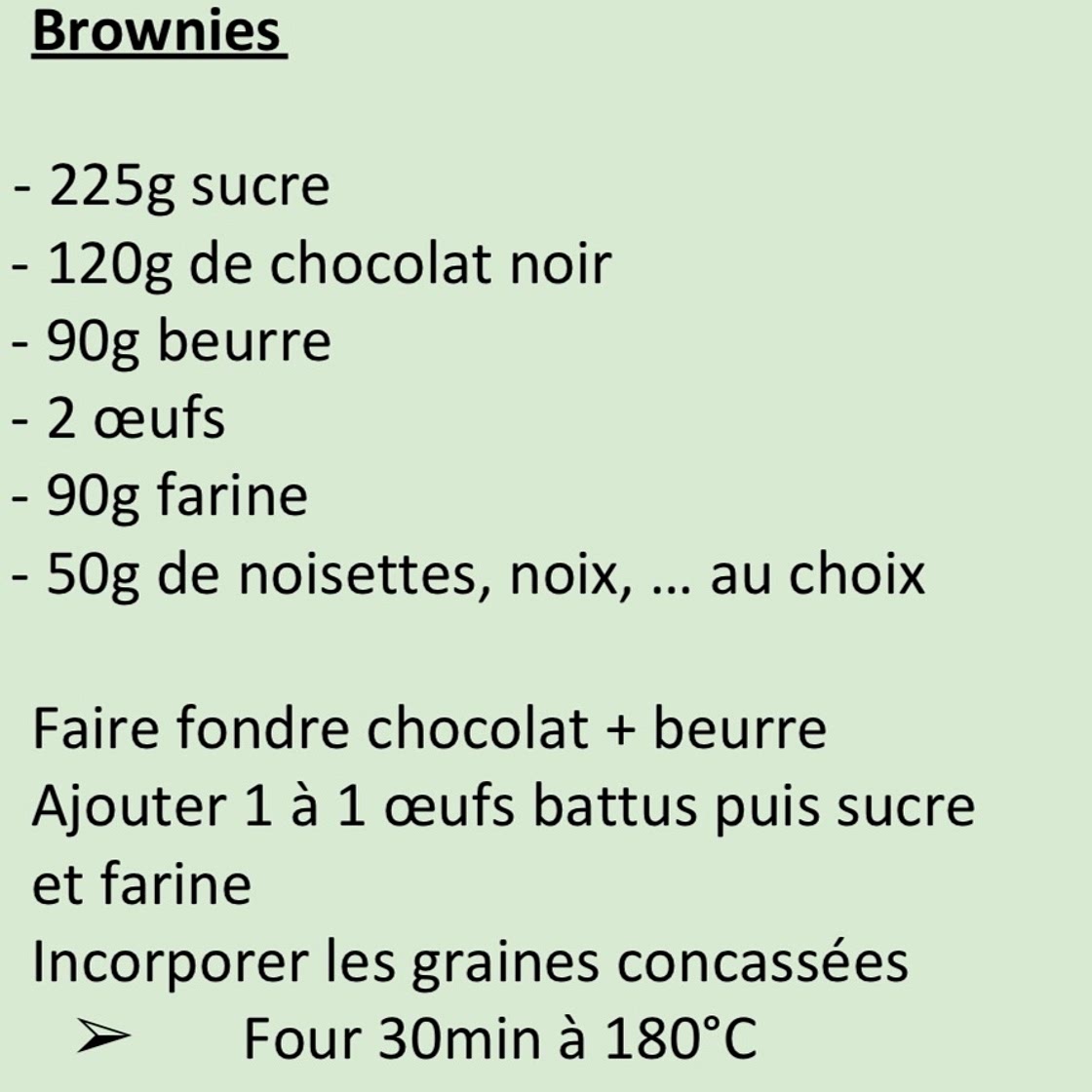 Brownie chocolat