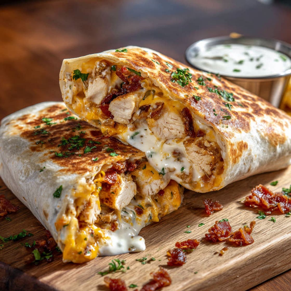 MRS J1S Crunchy Bacon Chicken Ranch Wrap
