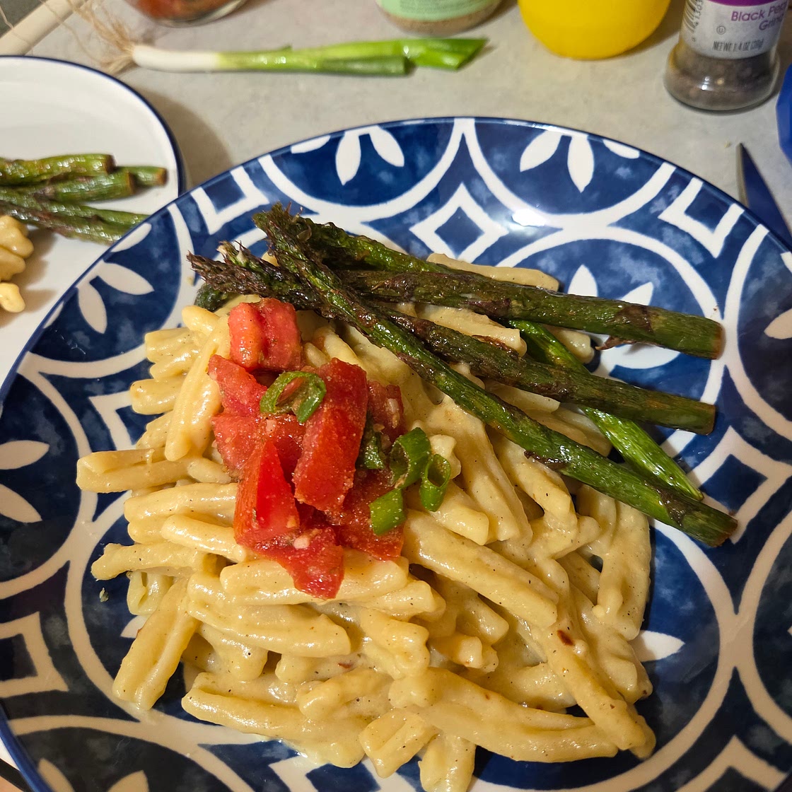 Lemon Hummus Pasta (NYT inspired)