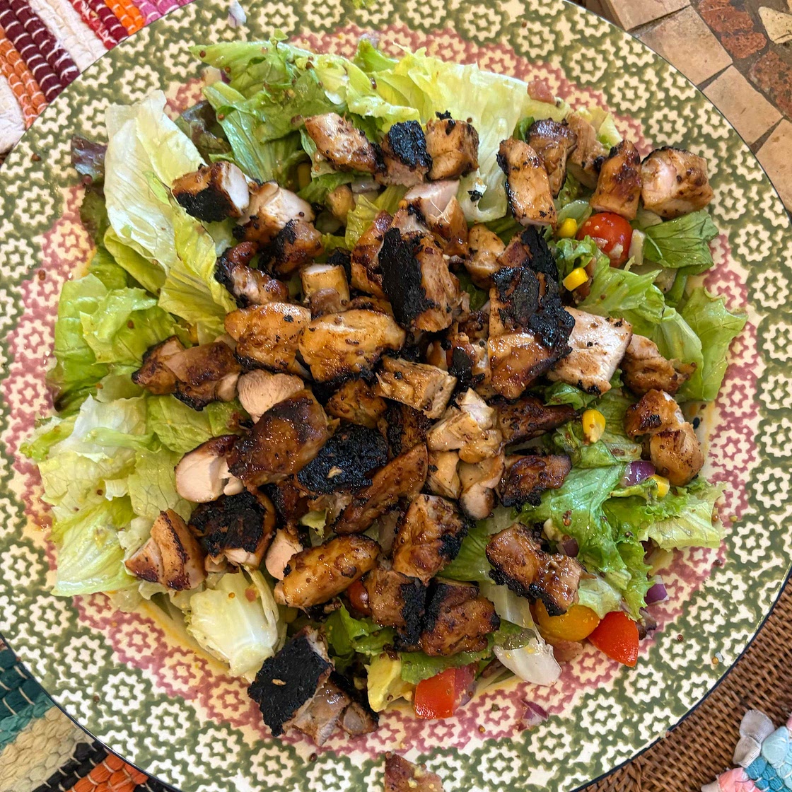 Honey Mustard Chicken Salad With Bacon & Avocado