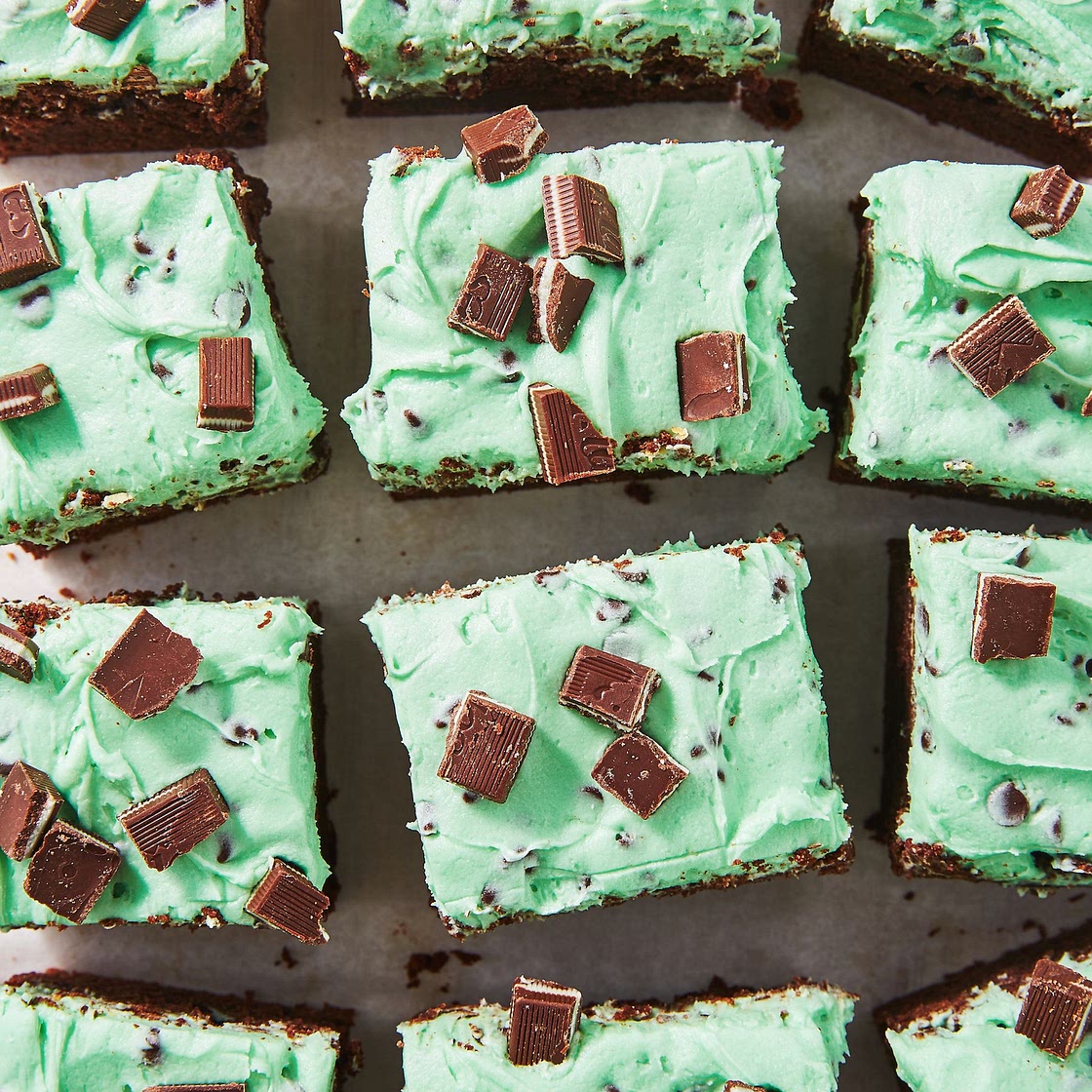 Mint Chocolate Chip Brownies
