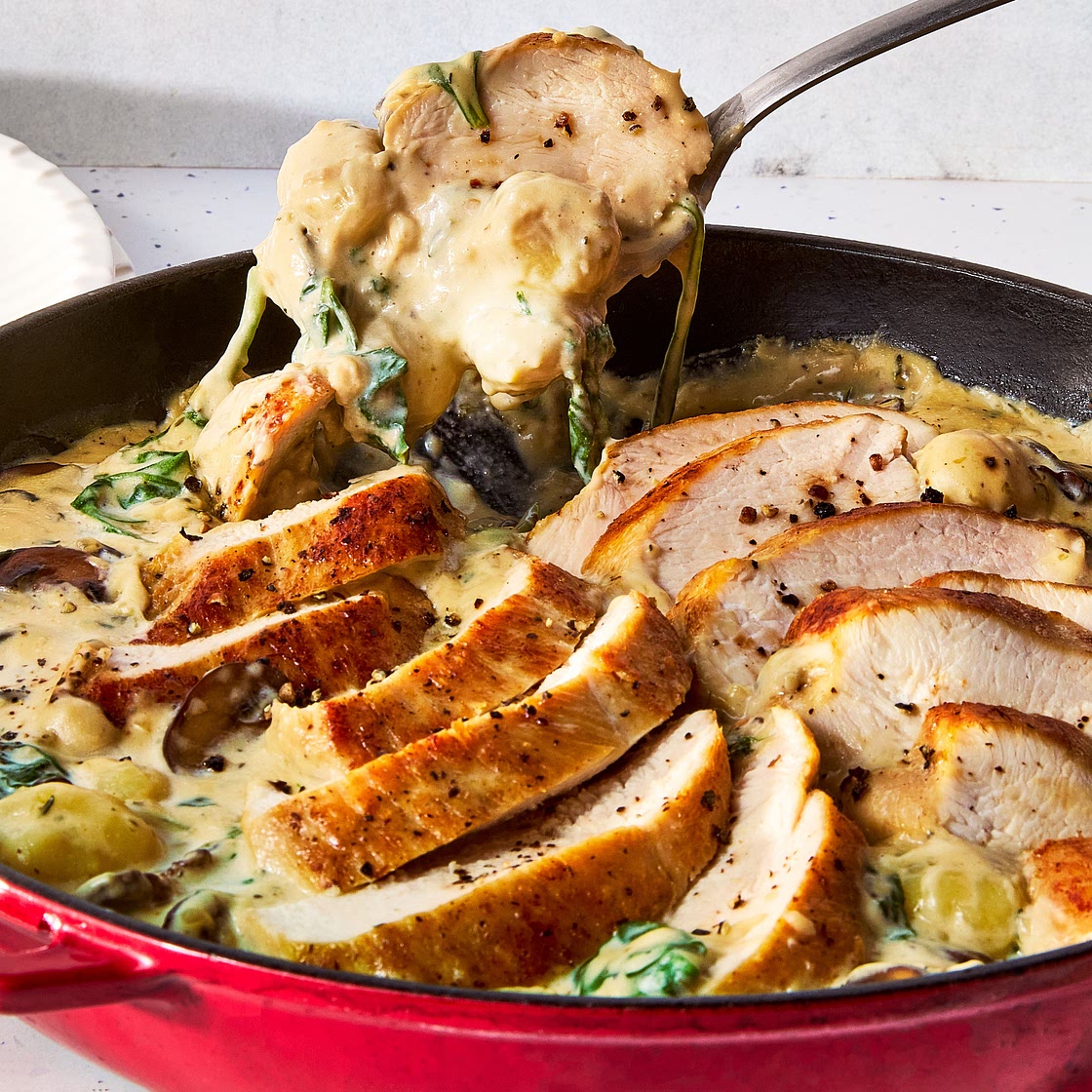 One-Pan Creamy Chicken & Gnocchi