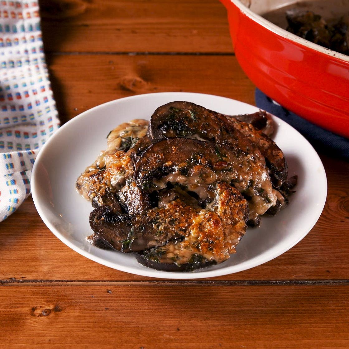 Scalloped Portobello Mushrooms
