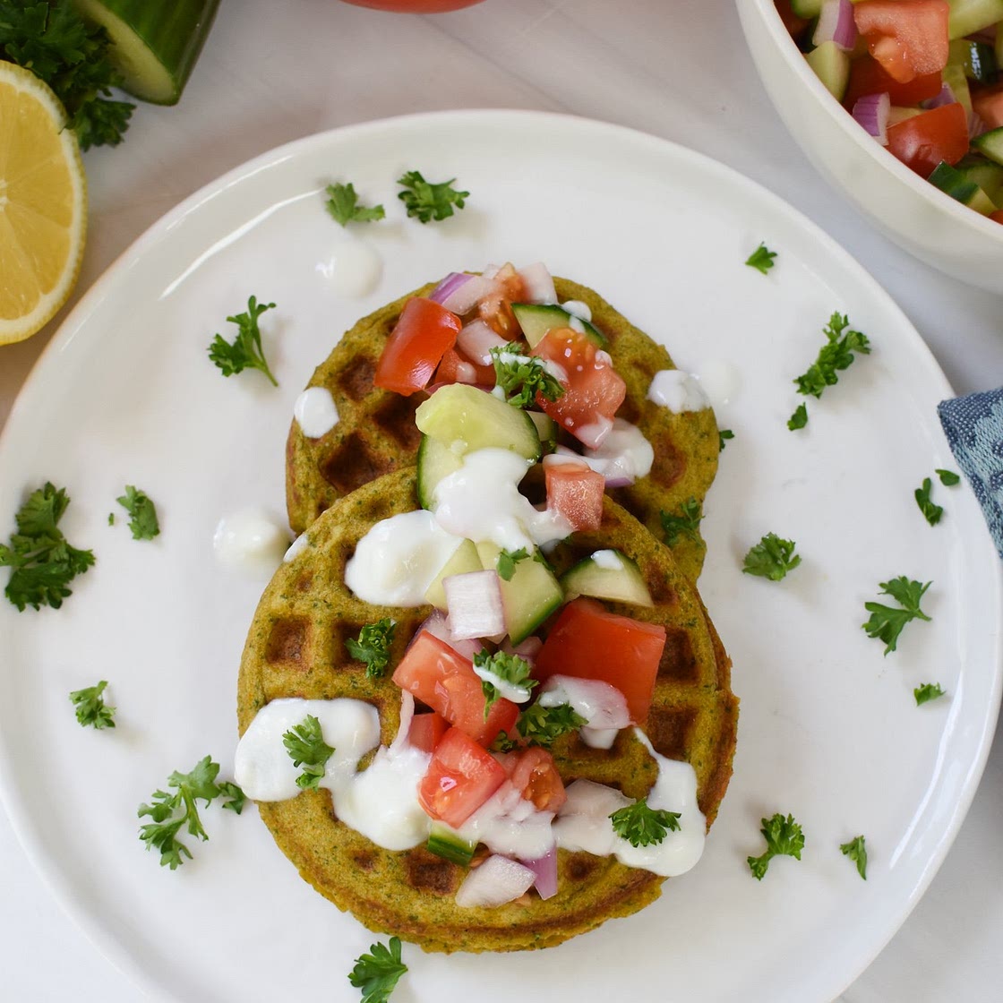 Falafel Waffles