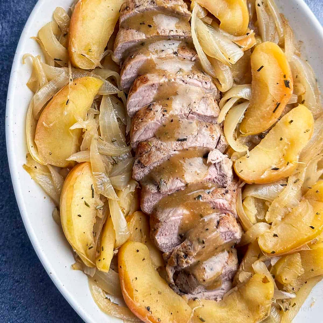 Pork Tenderloin with Apples and Onions
