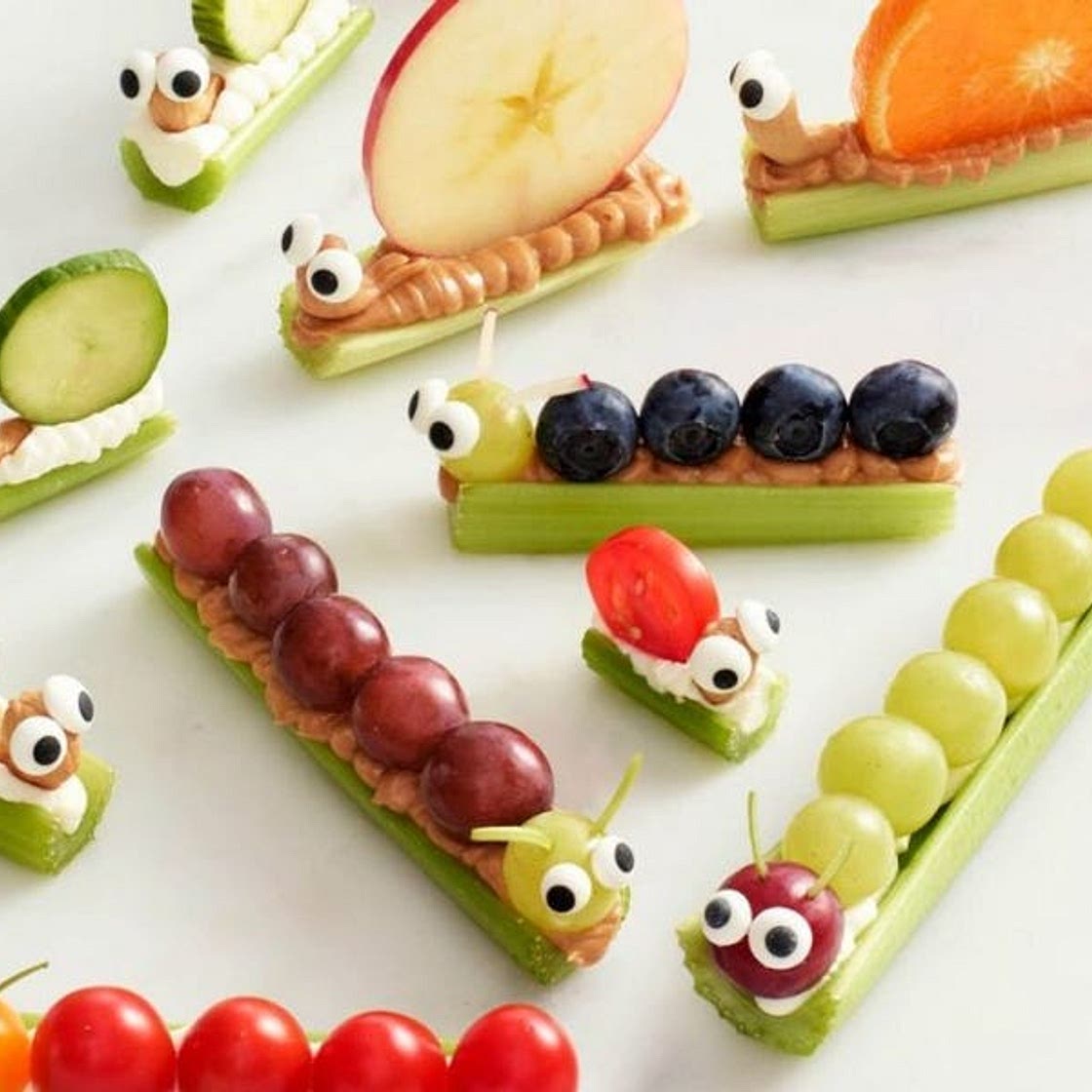 Celery Snails & Caterpillars