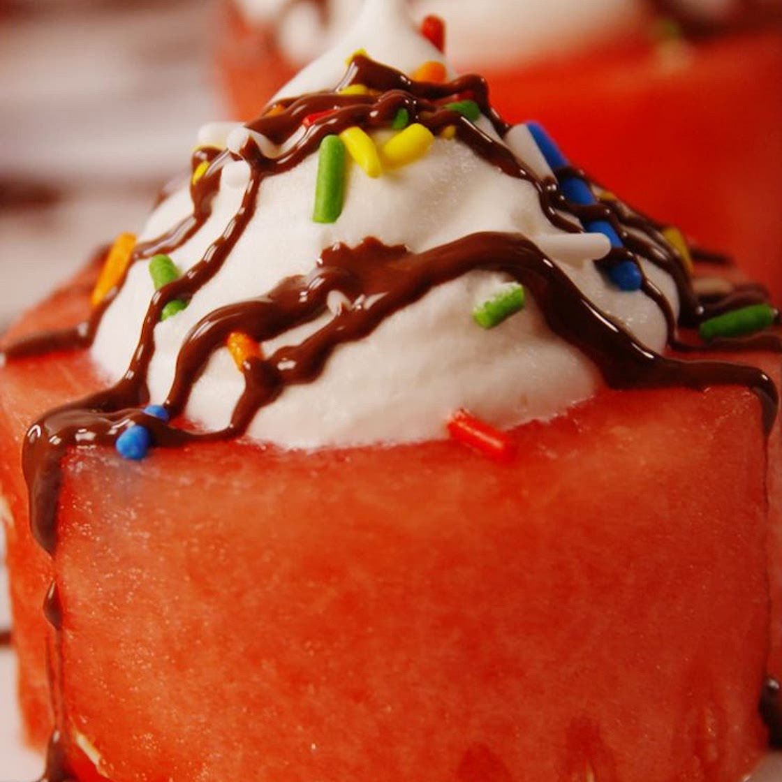 Skinny Mini Watermelon Cakes
