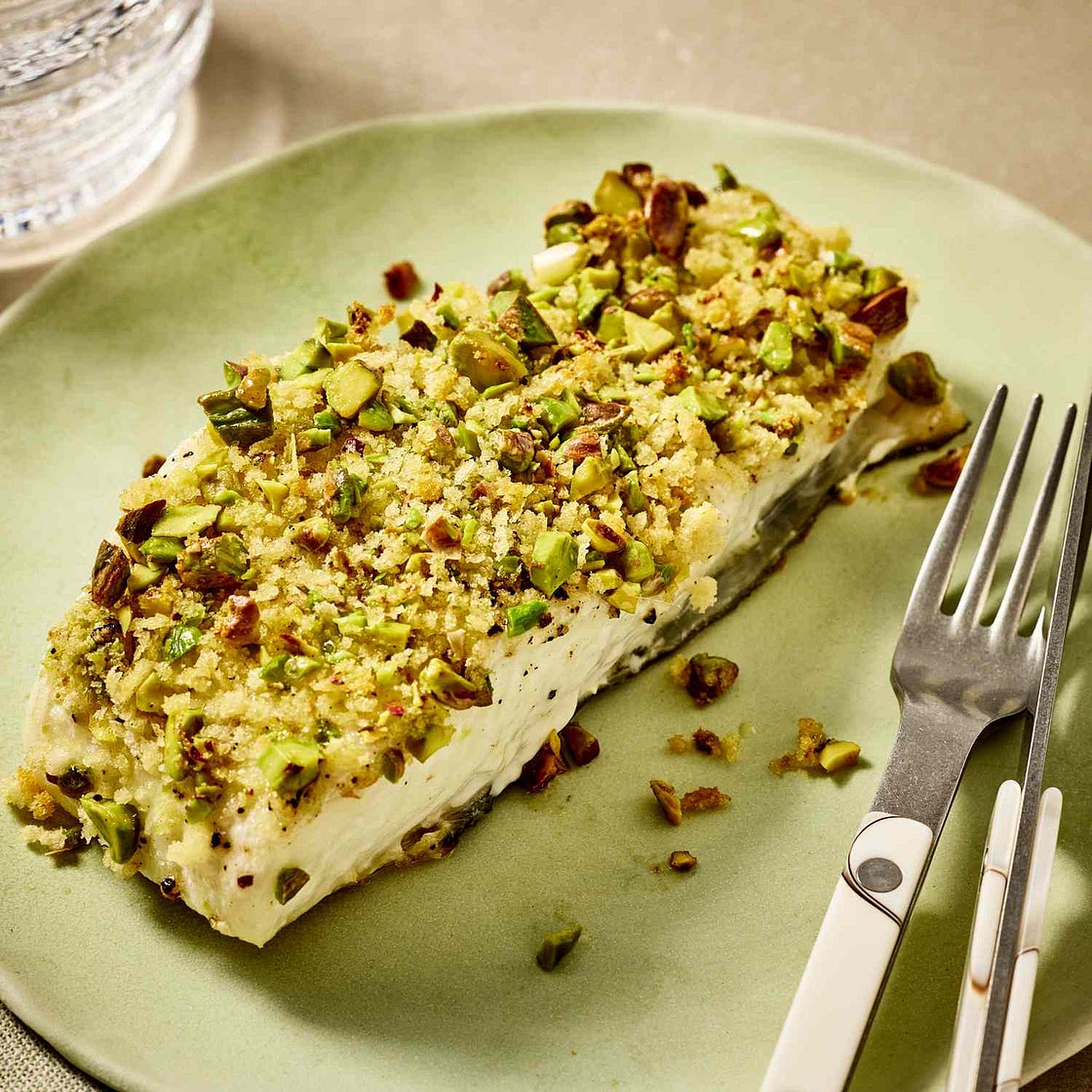 Pistachio-Crusted Halibut