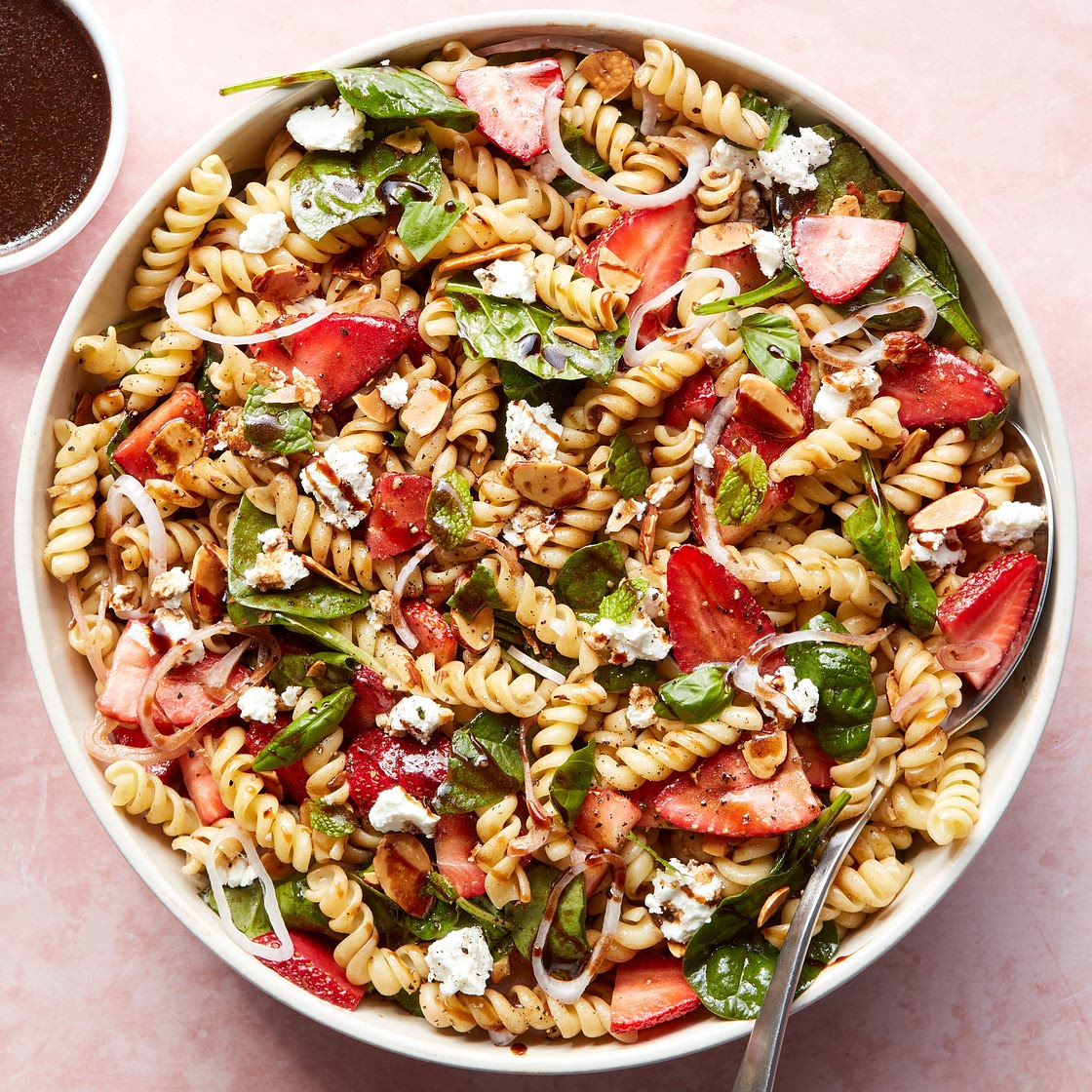 Strawberry Balsamic Pasta Salad