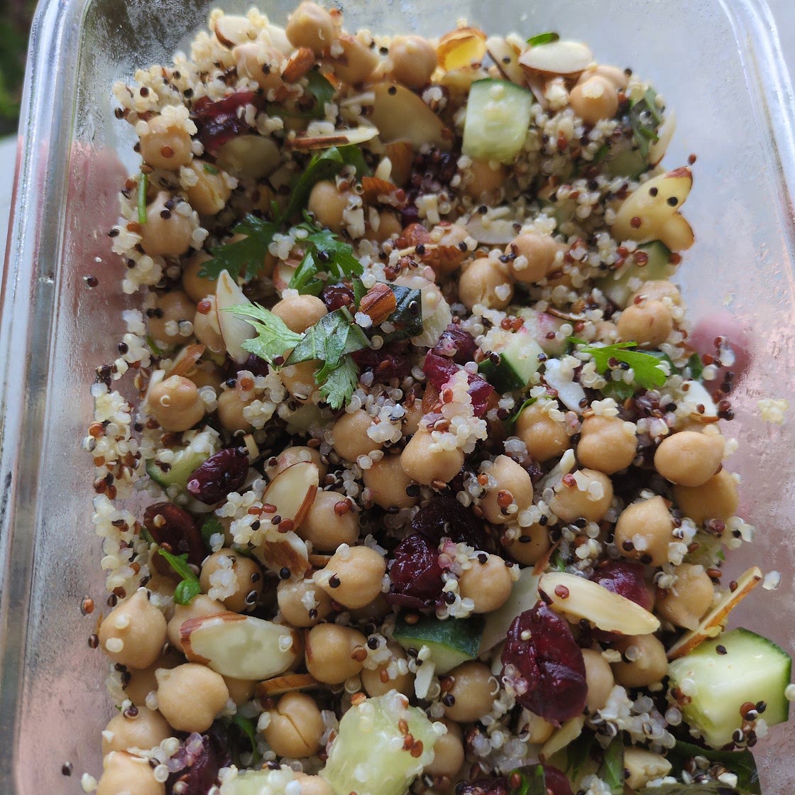 Rainbow Quinoa Chic Pea Salad