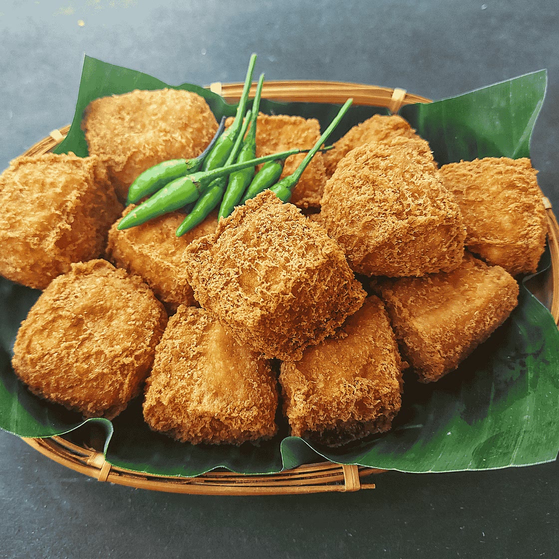 Indonesian Tahu Sumedang (Fried Tofu)