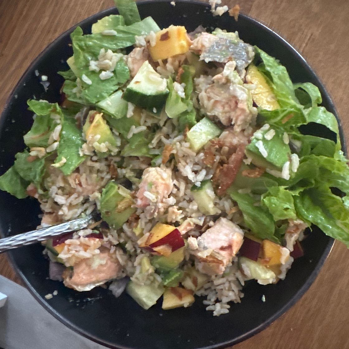 Fresh Peach Poke Bowls with Macadamia Nuts & Nori