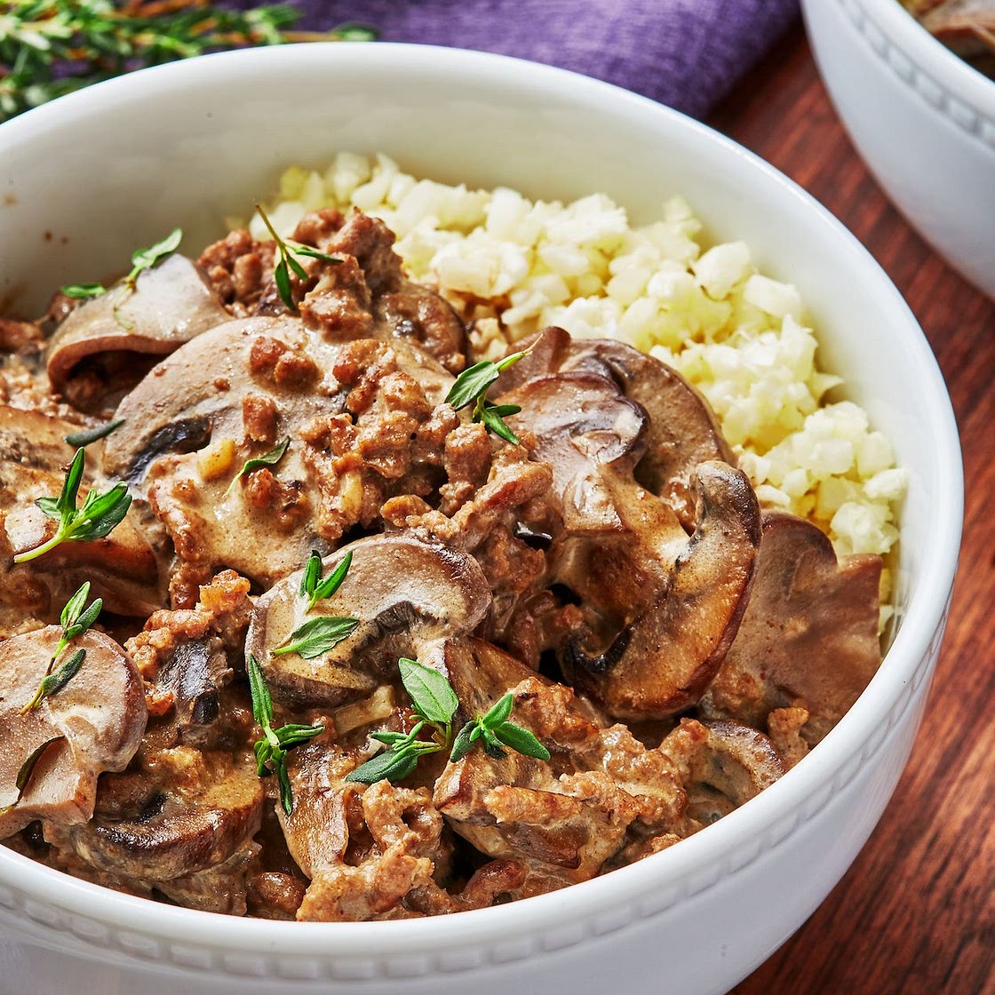 Keto Beef Stroganoff