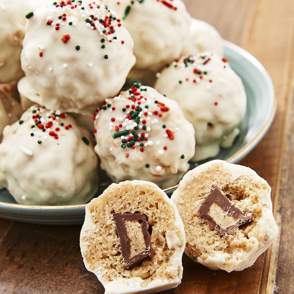 Rice Krispie Snowballs