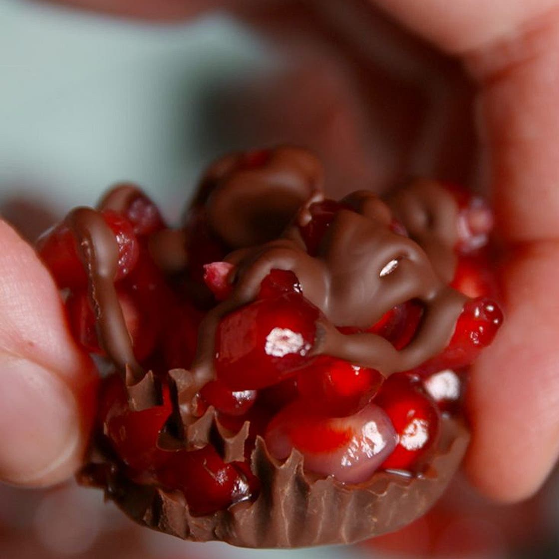 Chocolate Pom Poms
