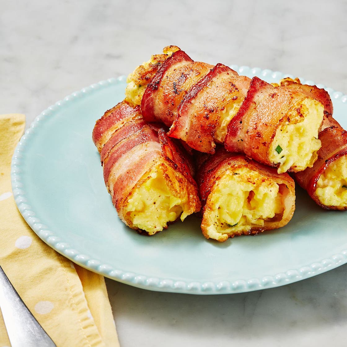 Bacon, Egg, and Cheese Roll-Ups