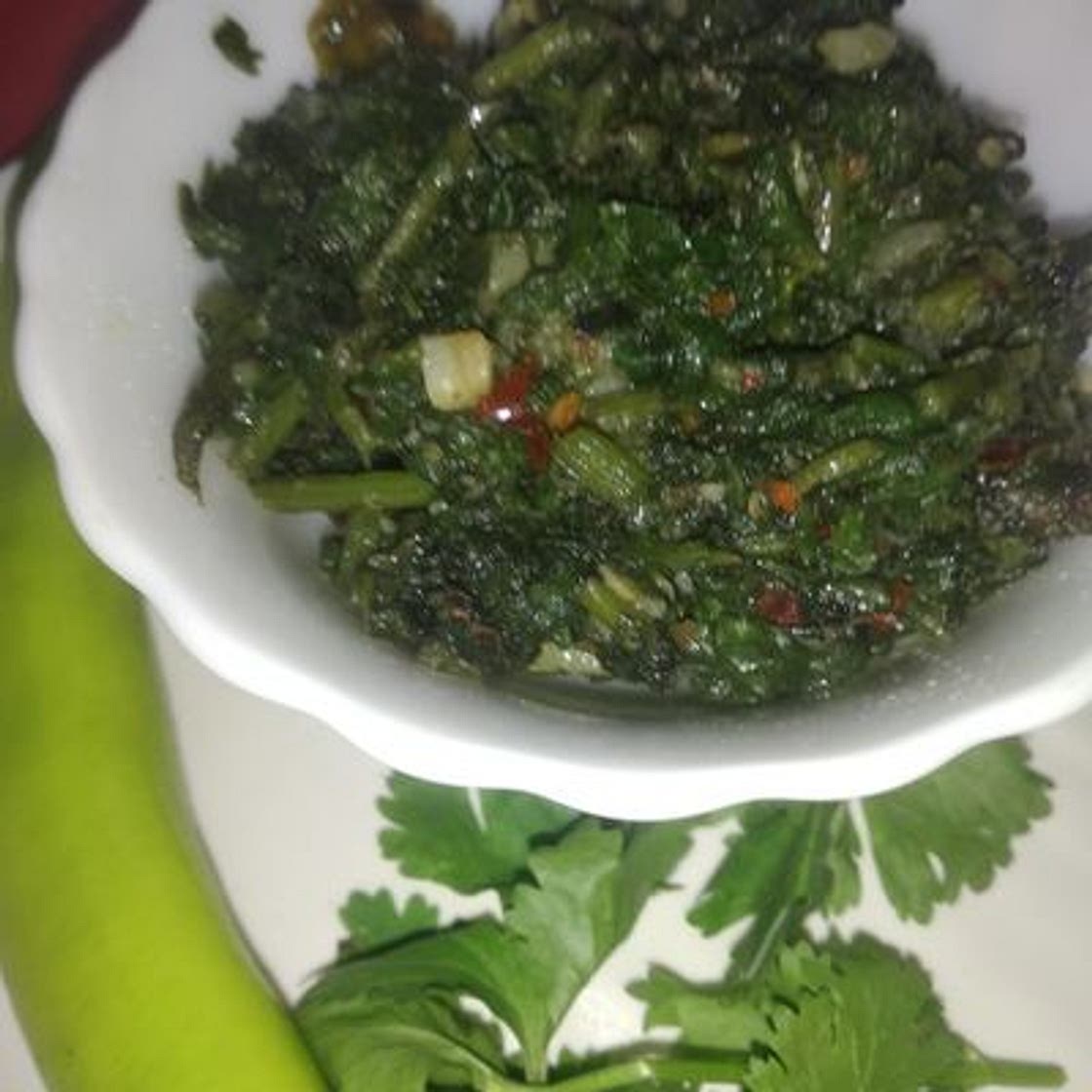 पालक की भुजिया (palak ki bhujia recipe in Hindi)