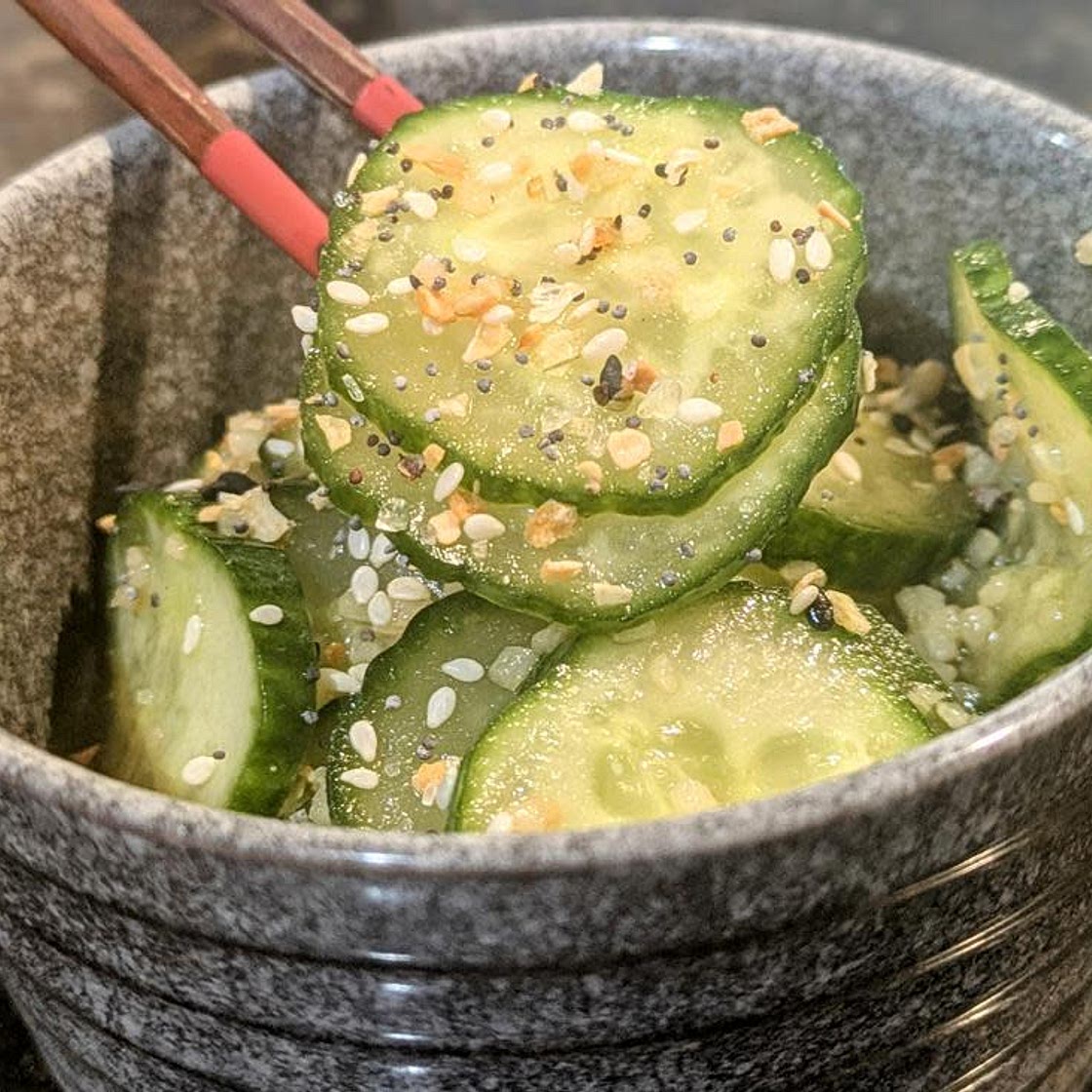 Kinda Asian Cucumber Salad