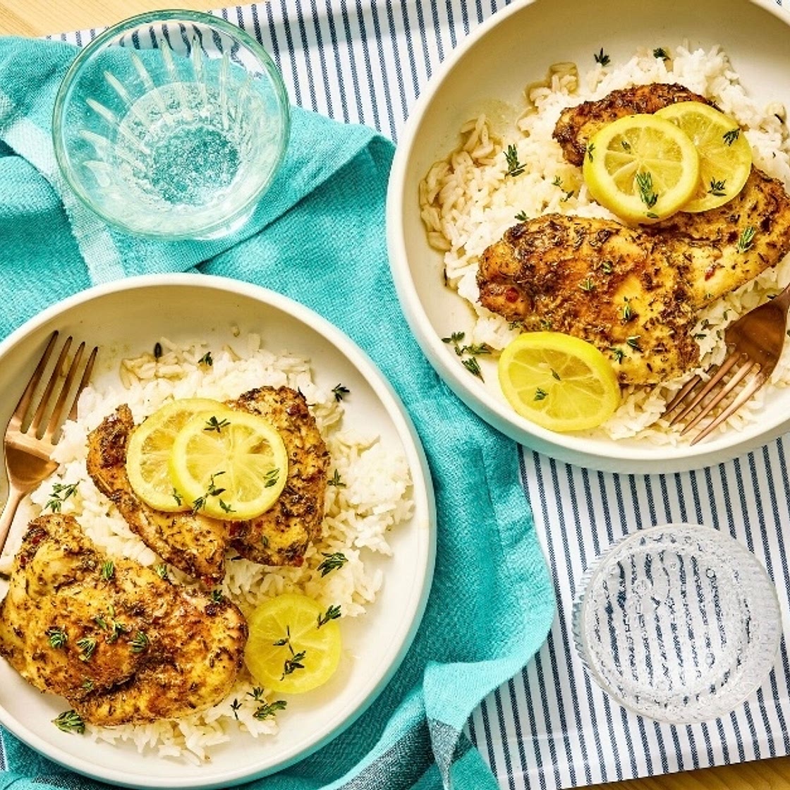 Slow Cooker Lemon Butter Garlic Chicken