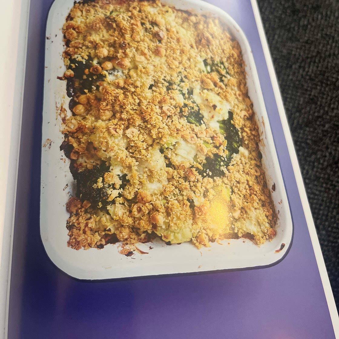 cauliflower, broccoli and feta crumble 