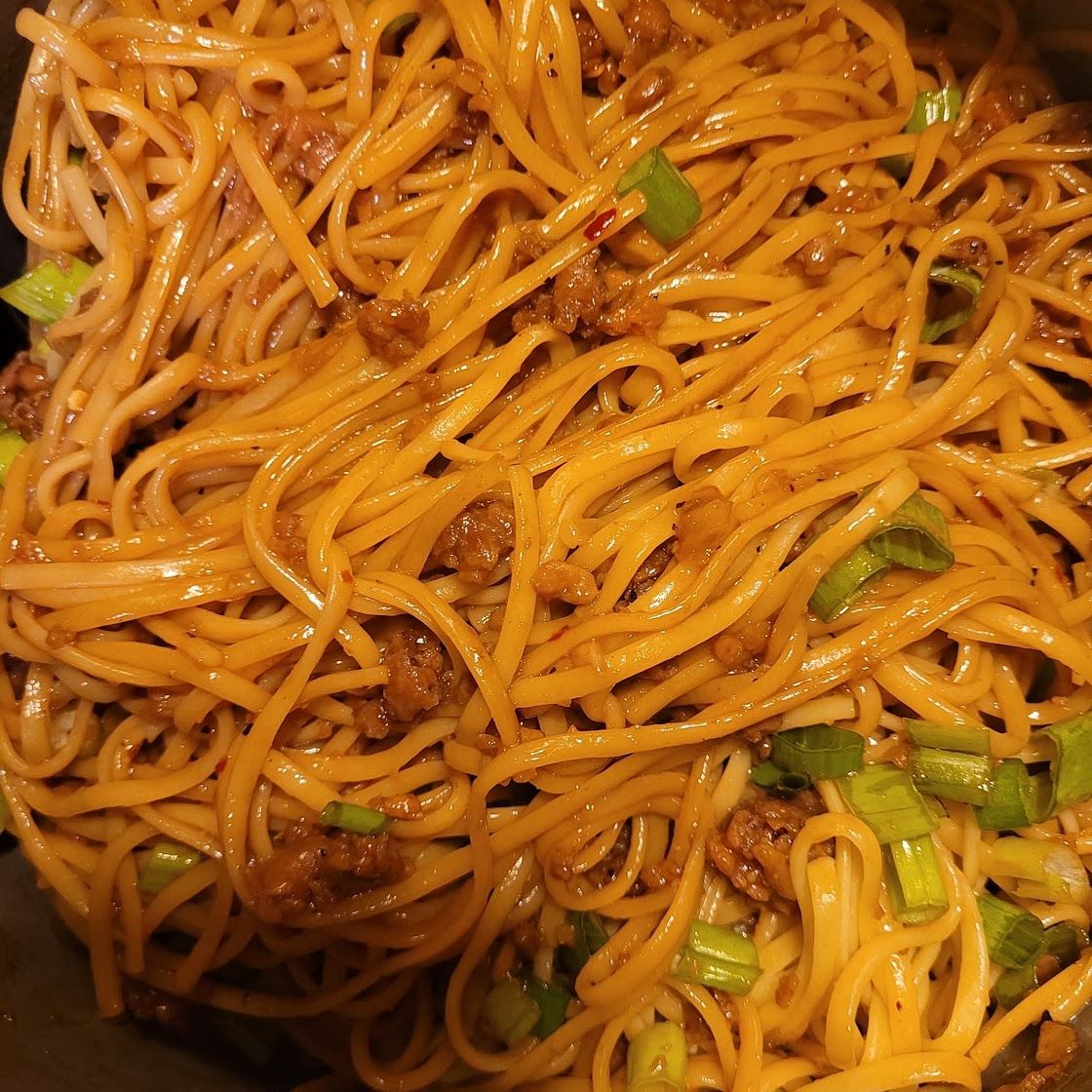 Mongolian Ground Beef Noodles