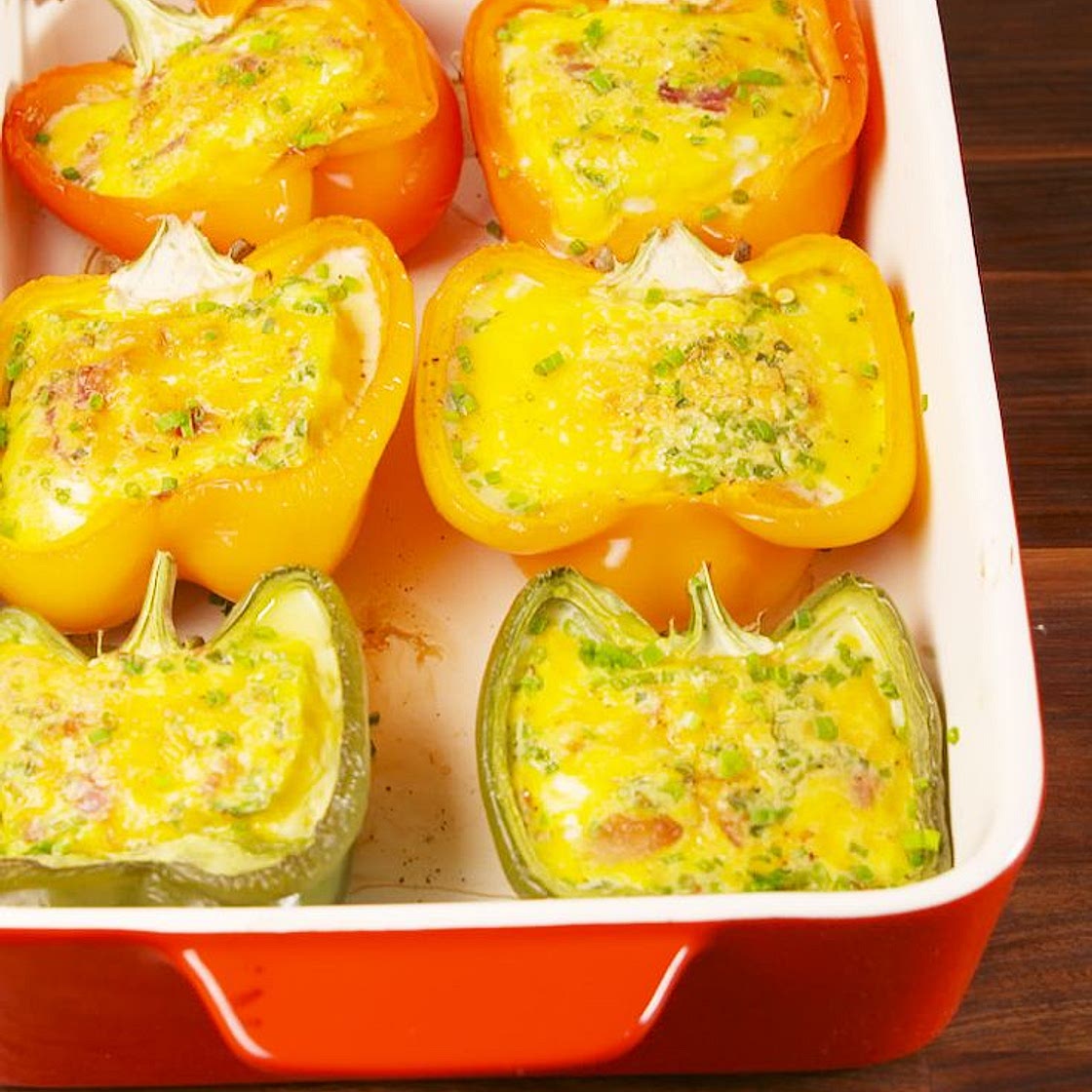 Omelet-Stuffed Peppers