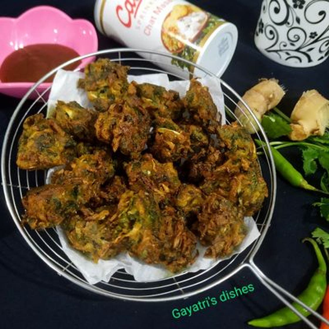 पालक की पकोड़ी (palak ki pakode recipe in Hindi)