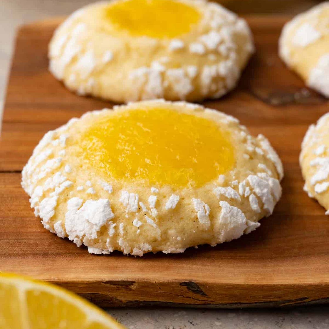 Lemon curd cookies