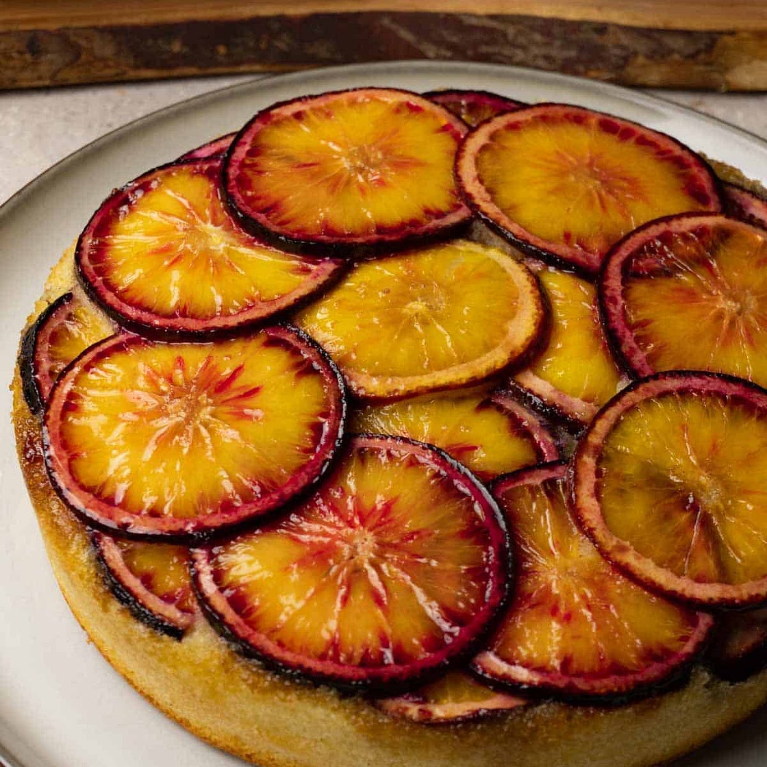 Orange upside-down cake