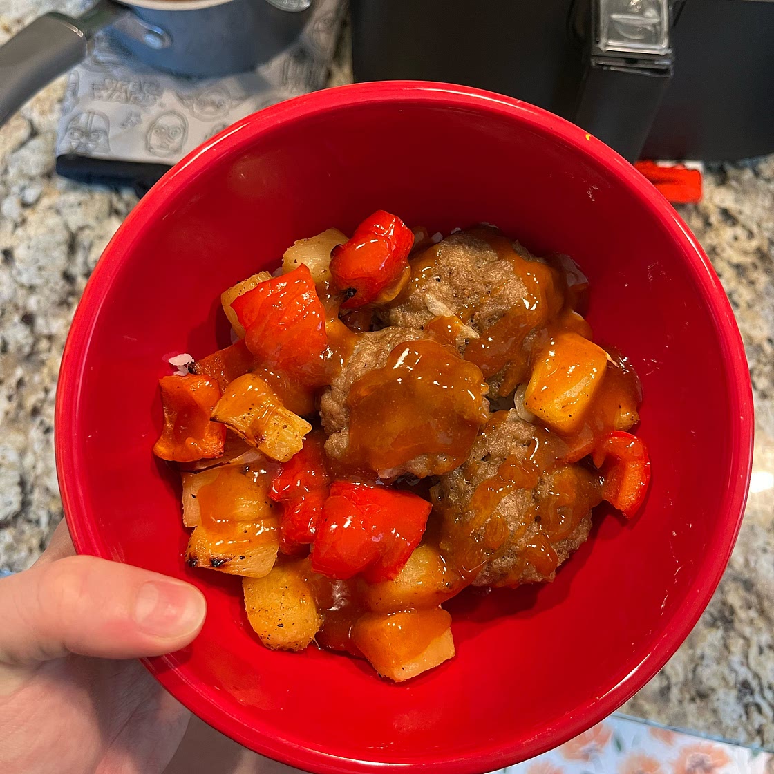 Honey Sriracha Glazed Turkey Meatballs