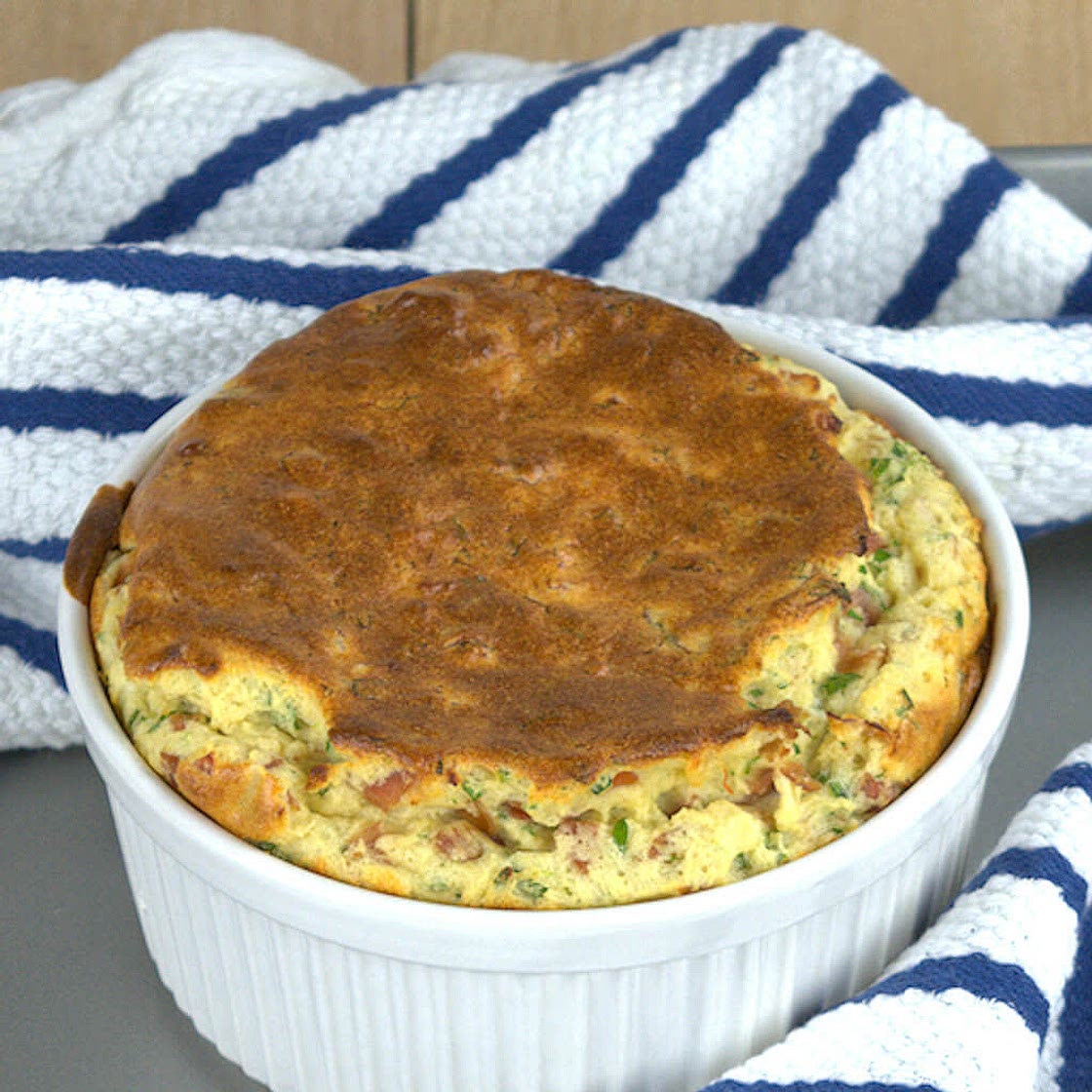 Comte Cheese Souffle with Prosciutto