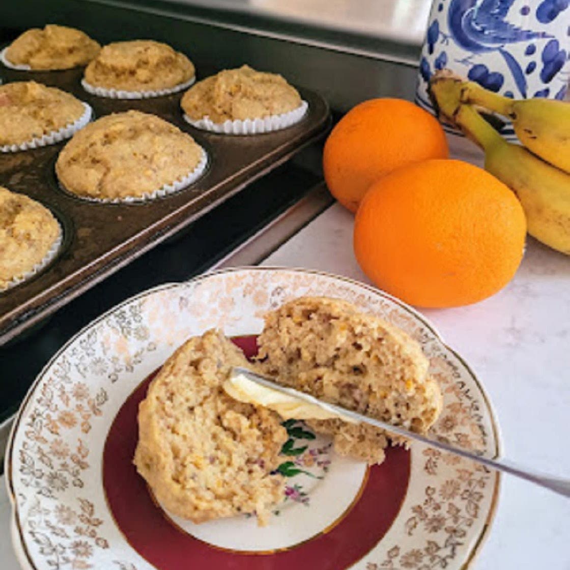 Orange Banana Muffins