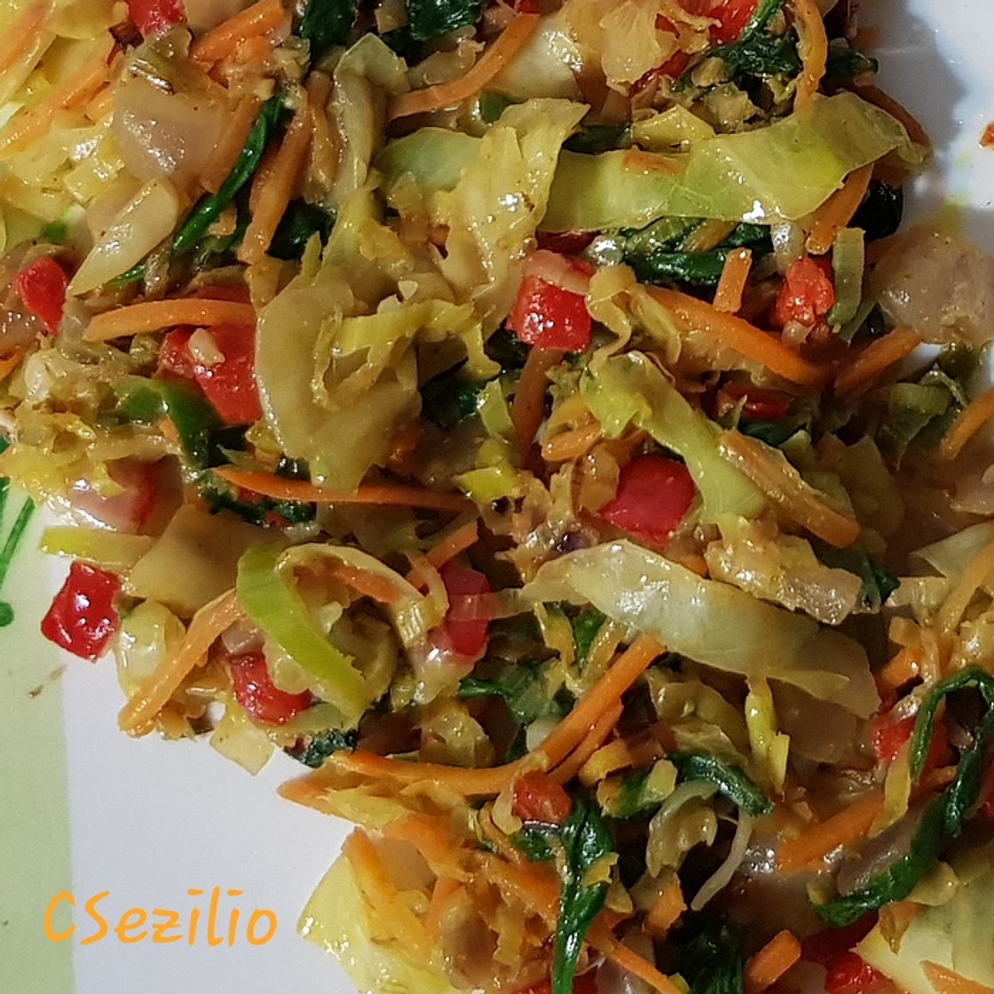 Salteado de legumes mediterrânicos com caril