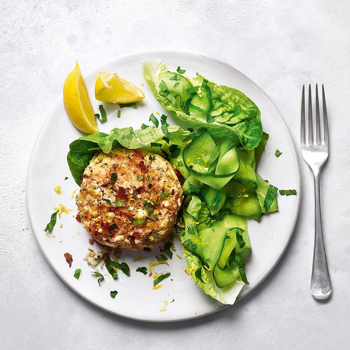 Naked fish burgers