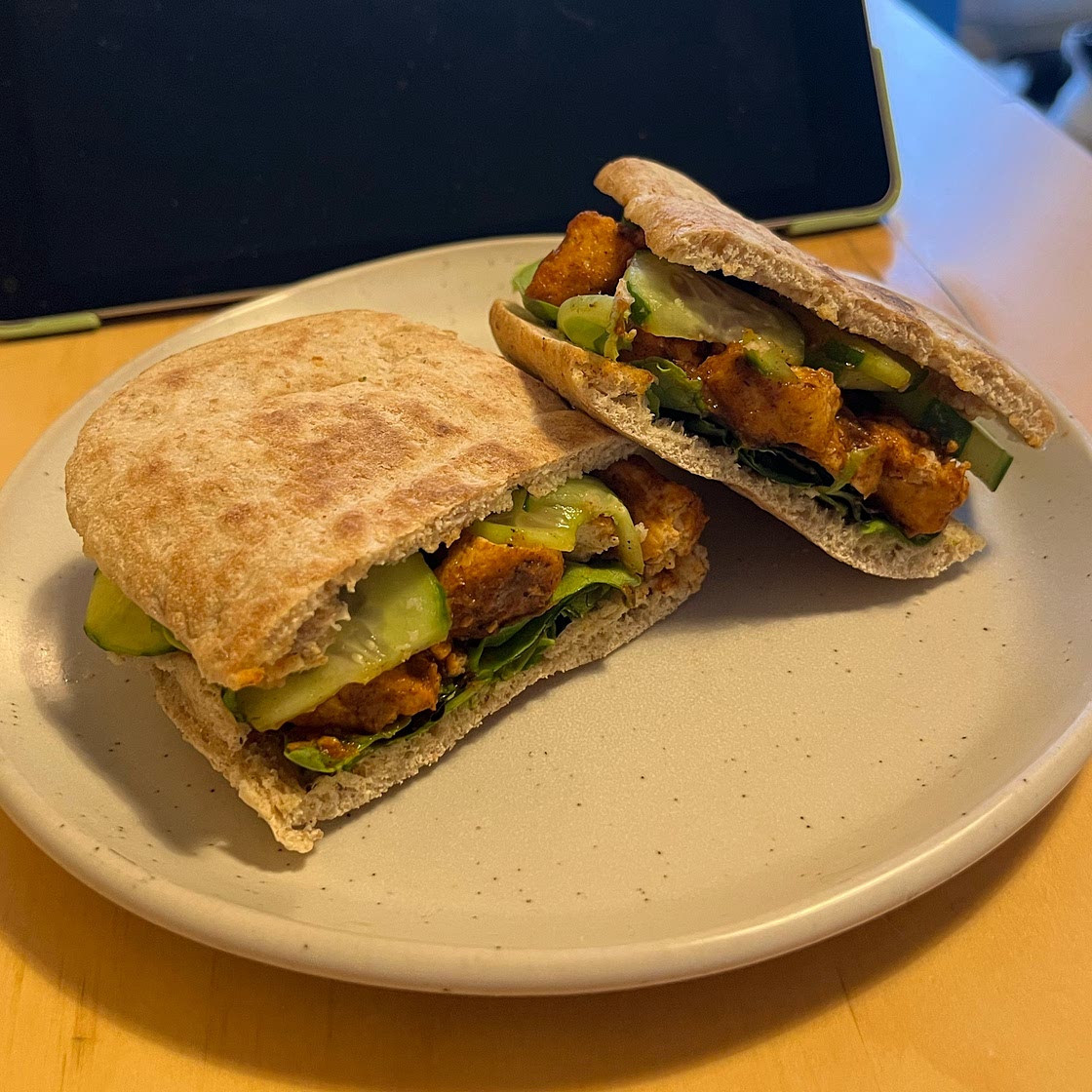 Tofu masala sandwich