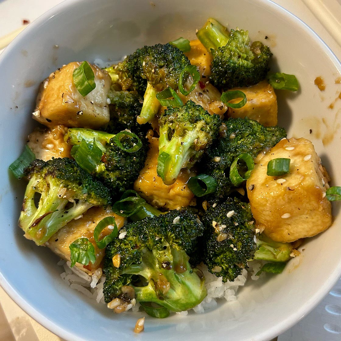 Sesame Tofu With Broccoli