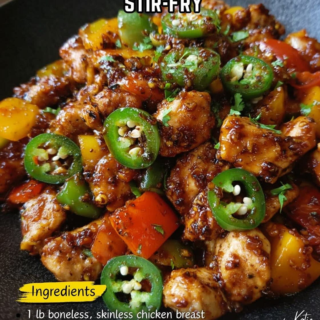 Spicy Jalapeño Chicken Stir-Fry
