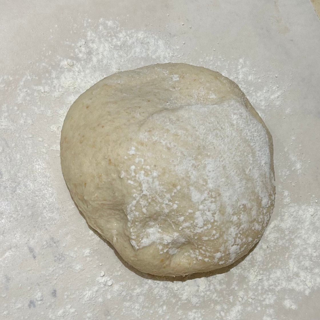 Slow ferment whole meal pizza dough 
